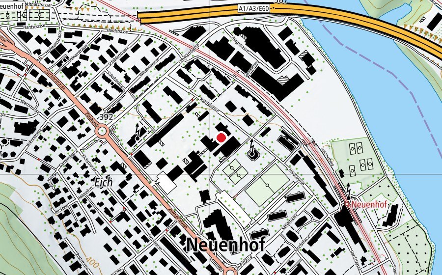 Carte indiquant l’emplacement de Zentrum 5/6 (École)