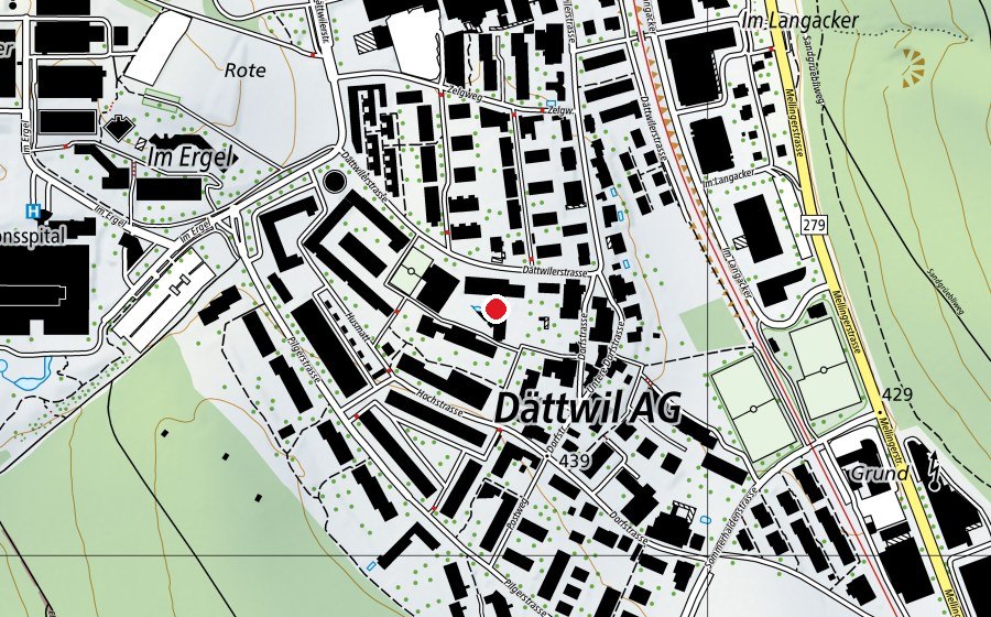 Carte indiquant l’emplacement de Zentrum für körperbehinderte Kinder (École)