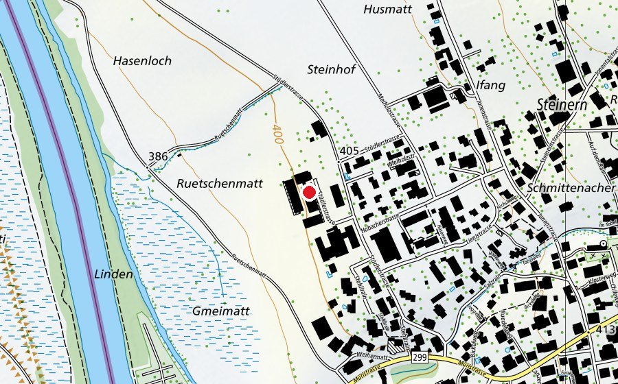 Carte indiquant l’emplacement de ZIEL Schule AG (École)