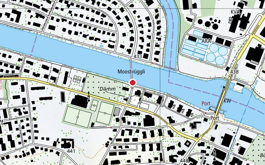 Mappa con la posizione di Badi Port (Piscina)