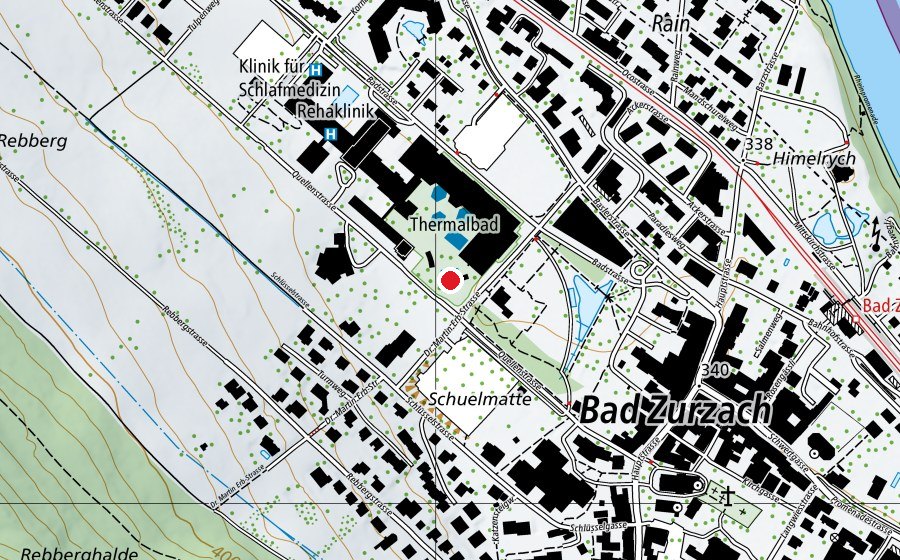 Mappa con la posizione di Bio Bad (Piscina)