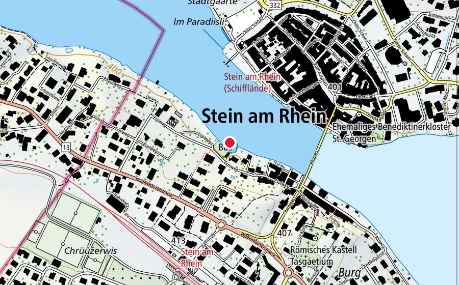 Map showing the location of Espi (Swimming pool)