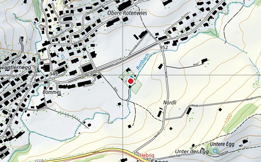 Carte indiquant l’emplacement de Gaiser Badi (Piscine)