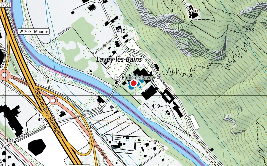 Karte mit dem Standort von Grand Bassin (Schwimmbad)