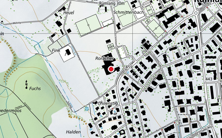 Mappa con la posizione di Hallenbad Heuel (Piscina)
