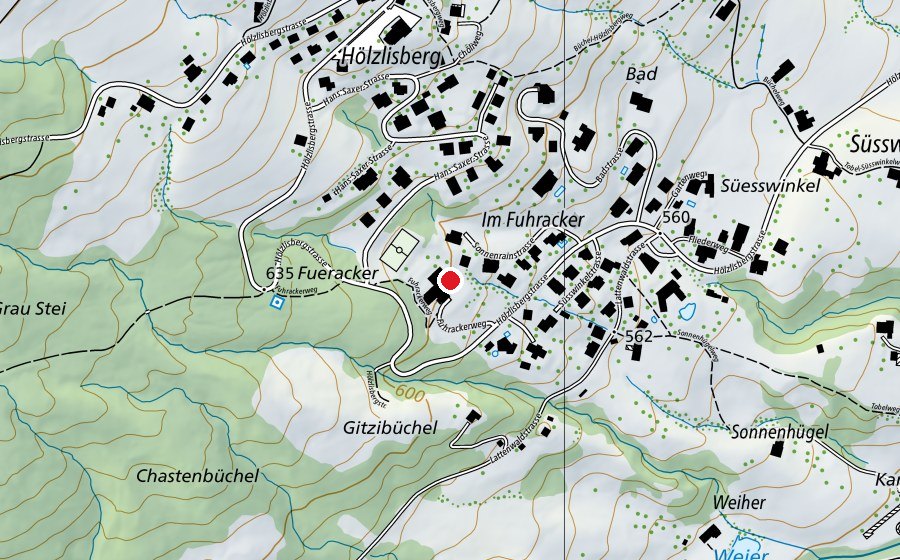 Mappa con la posizione di Jugend- und Erlebnishaus Eichberg (Piscina)