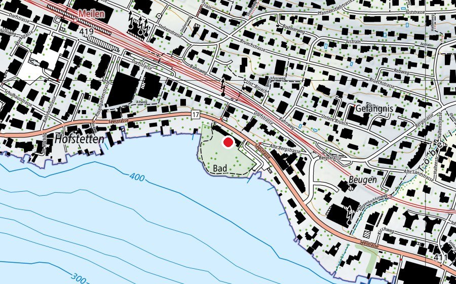 Mappa con la posizione di Kinderbecken (Piscina)
