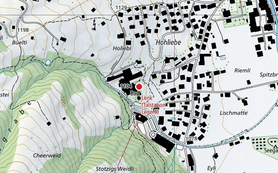 Carte indiquant l’emplacement de Lenkerhof (Piscine)