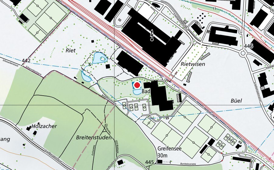 Carte indiquant l’emplacement de NaturPool (Piscine)