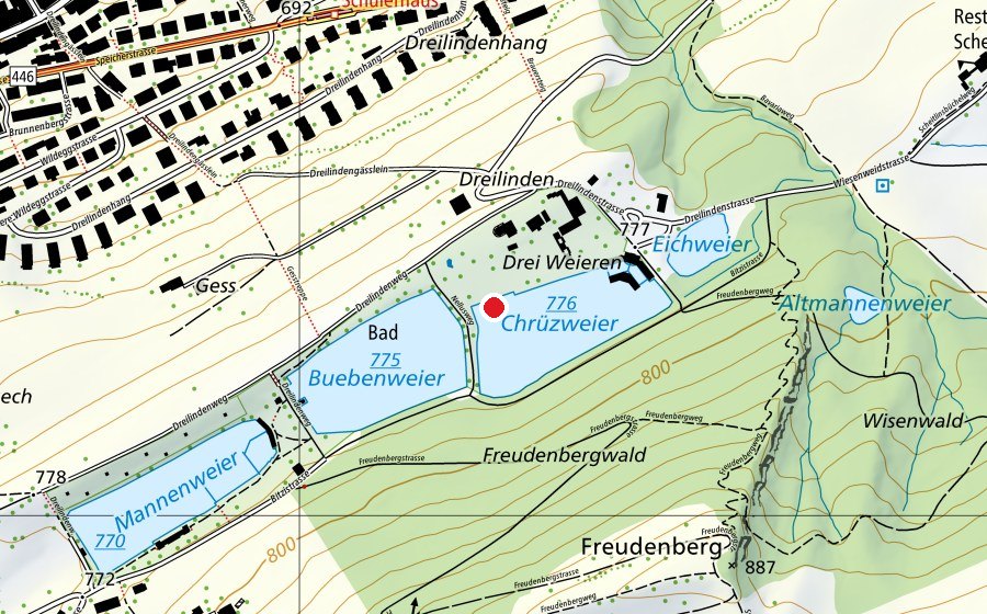 Map showing the location of Nichtschwimmer Kinder (Swimming pool)