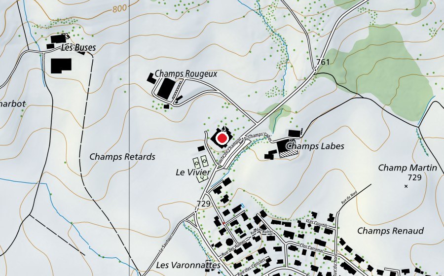 Mappa con la posizione di Piscine Couverte de l'Orval (Piscina)