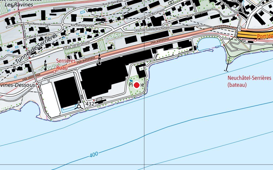 Carte indiquant l’emplacement de Piscine de la Brunette (Piscine)