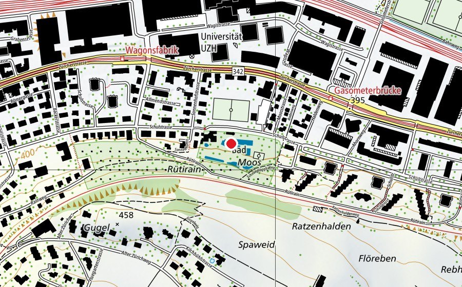 Karte mit dem Standort von Planschbecken Kinder (Schwimmbad)