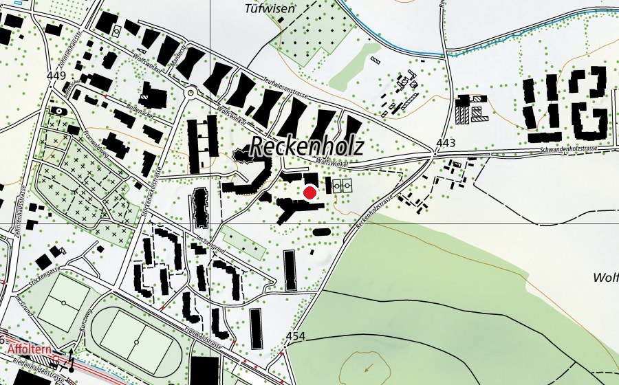 Mappa con la posizione di Schulschwimmanlage Isengrind (Piscina)
