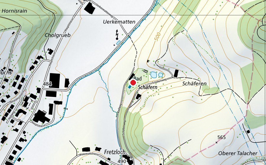 Carte indiquant l’emplacement de Schwimmbad Bottenwil (Piscine)