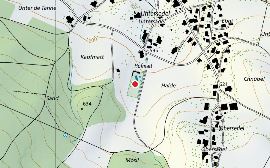 Carte indiquant l’emplacement de Schwimmbad Hofmatt (Piscine)