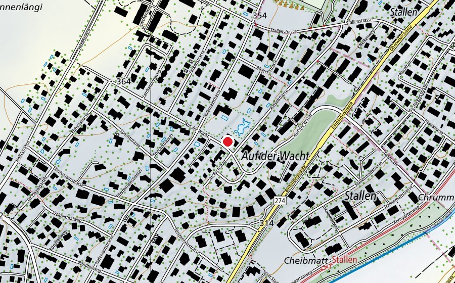 Map showing the location of Swimming Pool (Swimming pool)