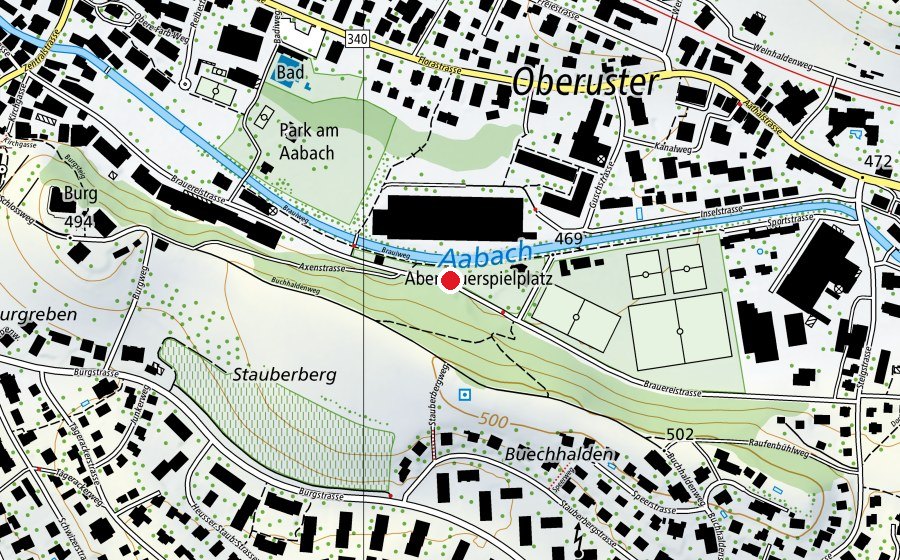 Map showing the location of Abenteuerspielplatz Holzwurm (Playground)