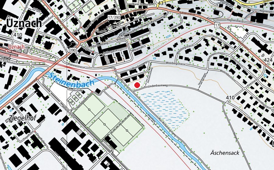 Mappa con la posizione di Aeschensack (Parco giochi)