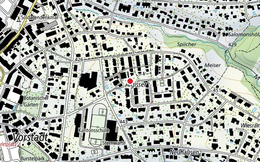 Map showing the location of Algisser (Playground)