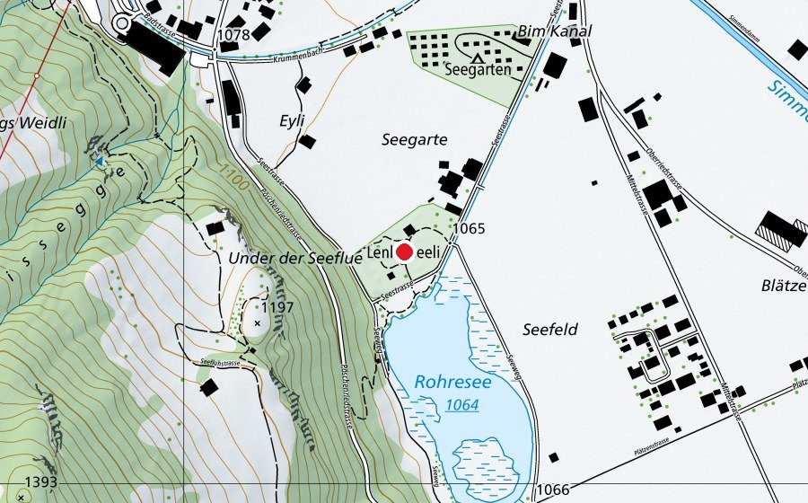 Carte indiquant l’emplacement de Alpkultur Spielplatz Lenkerseeli (Place de jeux)