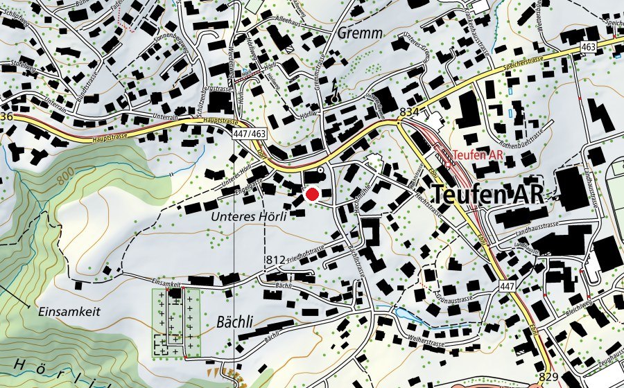 Mappa con la posizione di altes Feuerwehrhaus (Parco giochi)