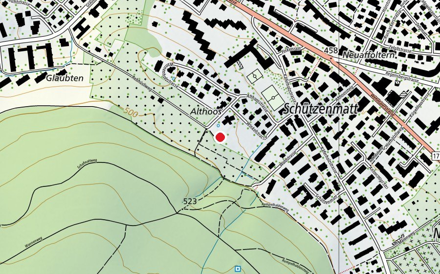 Map showing the location of Althoos (Playground)