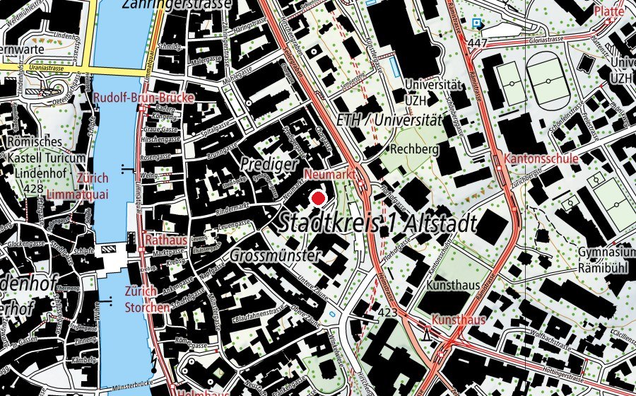 Map showing the location of Altstadthaus (Playground)