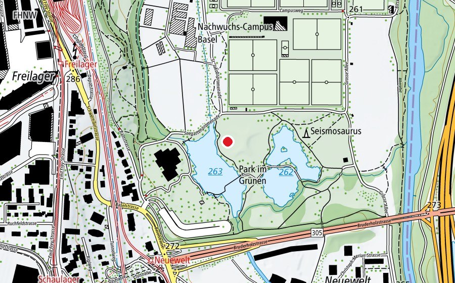 Map showing the location of Amboss (Playground)