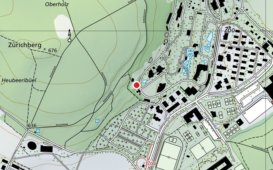Map showing the location of Andengebirge (Playground)