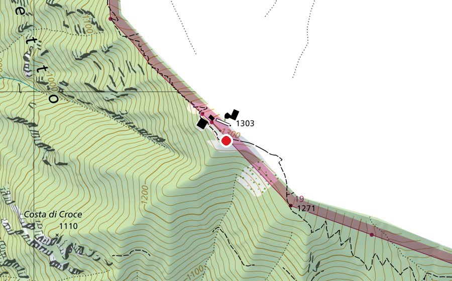 Mappa con la posizione di Area di svago Laura Scotti (Parco giochi)