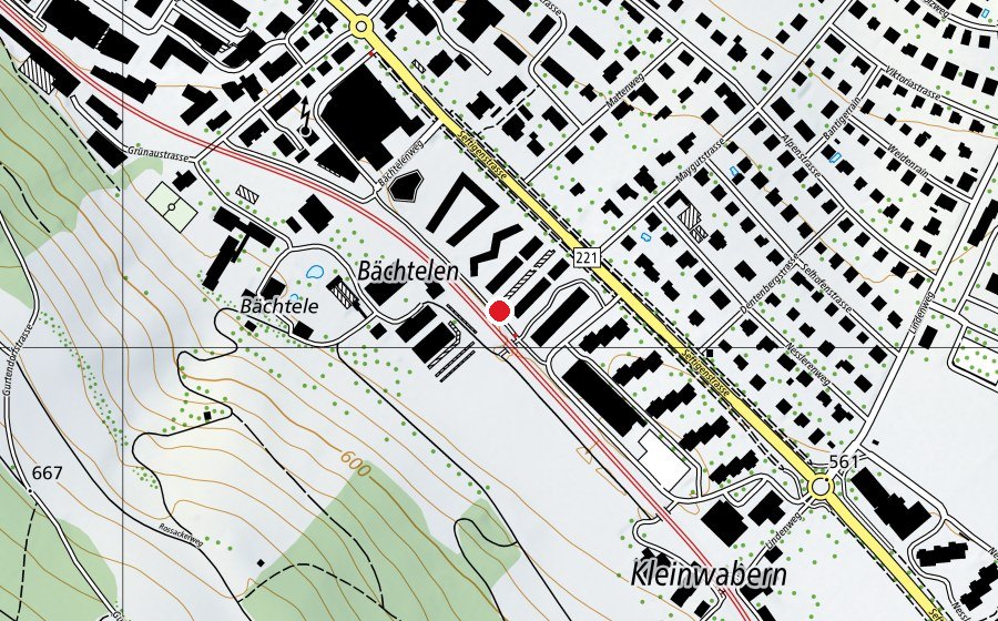 Mappa con la posizione di Bächtele (Parco giochi)