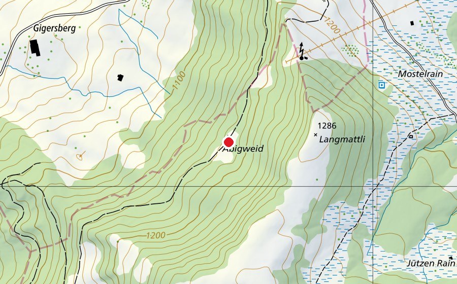 Carte indiquant l’emplacement de Barfusspfad (Place de jeux)
