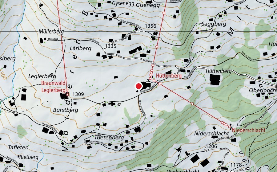 Map showing the location of Bergwerk (Playground)