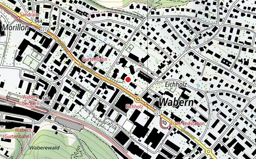 Map showing the location of Bernau (Playground)
