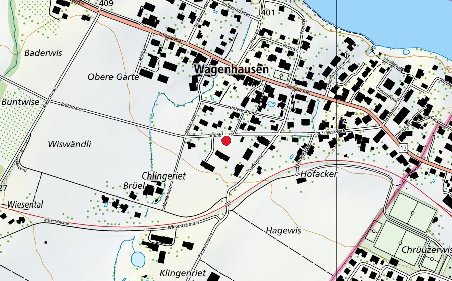 Map showing the location of Brühl (Playground)