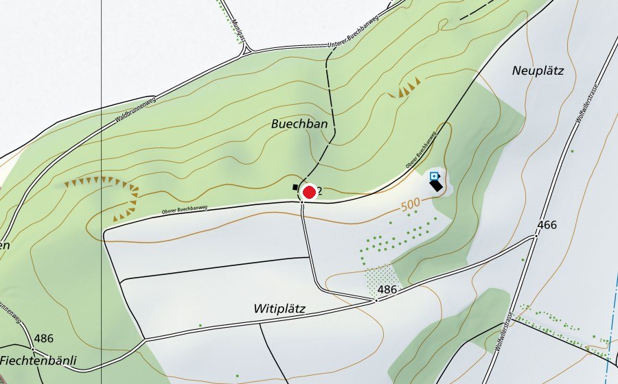 Mappa con la posizione di Buechban (Parco giochi)
