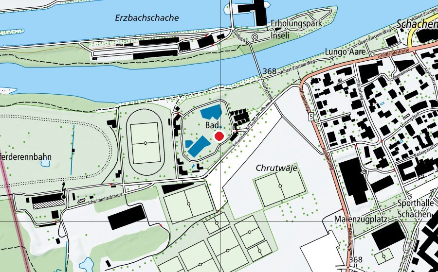 Mappa con la posizione di Chäs (Parco giochi)