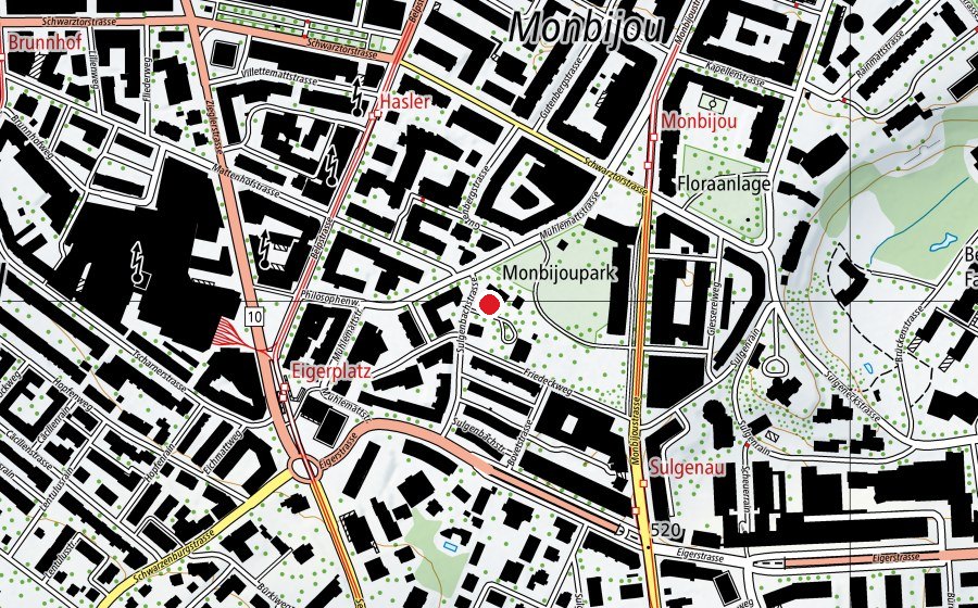 Mappa con la posizione di Chinderchübu (Parco giochi)