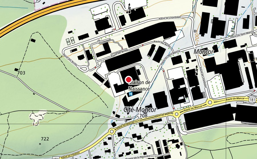 Mappa con la posizione di Coloroom (Parco giochi)