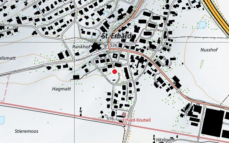 Map showing the location of Dörfli (Playground)