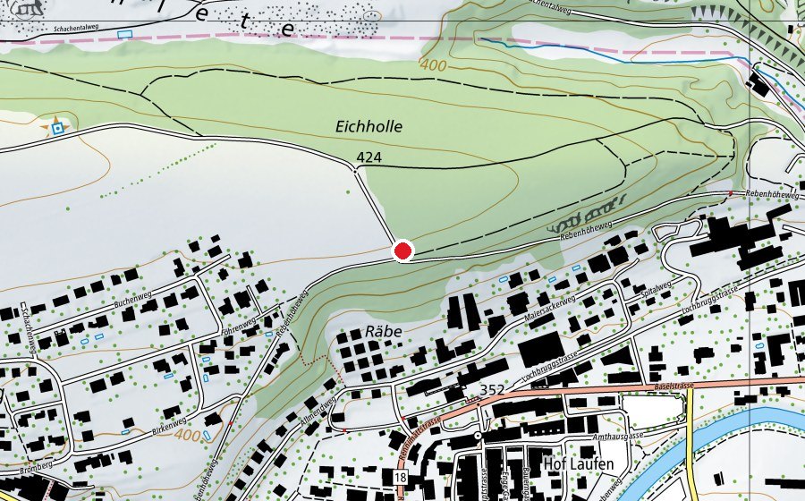 Carte indiquant l’emplacement de Drei Generationen Spielplatz Reben (Place de jeux)