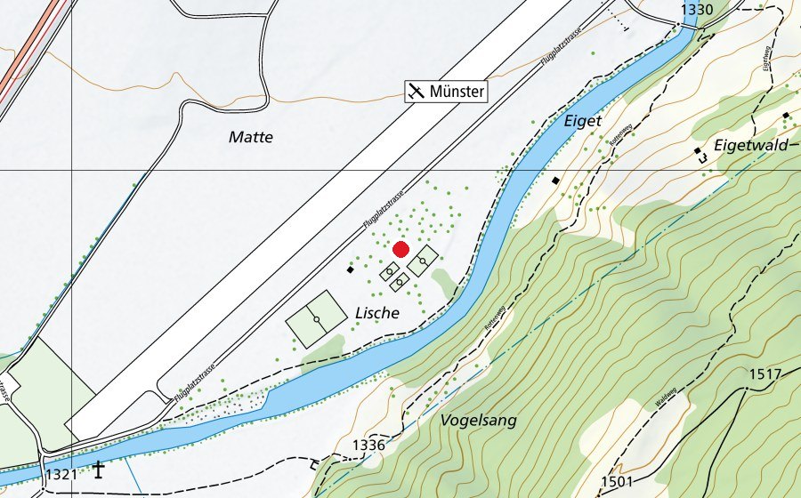 Carte indiquant l’emplacement de Erholungs- und Freizeitanlage Münster (Place de jeux)
