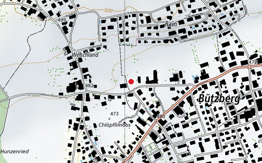 Mappa con la posizione di Erlebnisspielplatz (Parco giochi)
