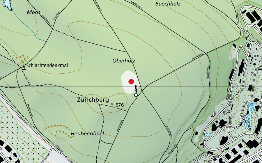 Karte mit dem Standort von Escherhöhe (Spielplatz)