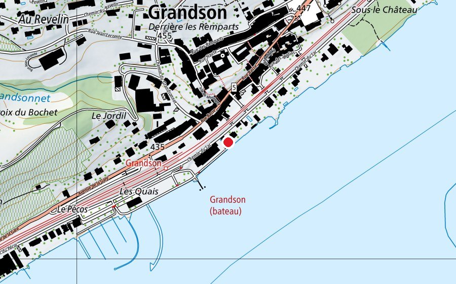Karte mit dem Standort von Espace des Quais (Spielplatz)