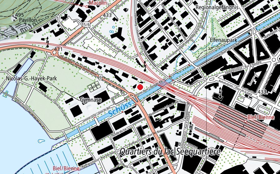 Map showing the location of FamiPlus (Playground)