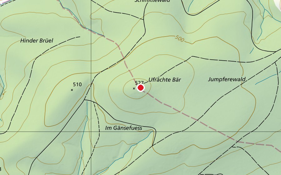 Carte indiquant l’emplacement de Fenster (Place de jeux)