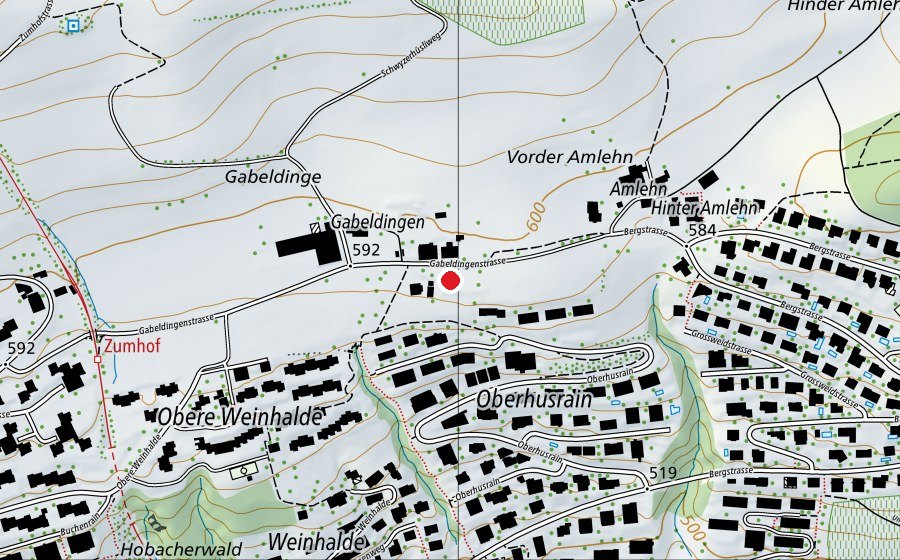 Map showing the location of Gabeldingen (Playground)