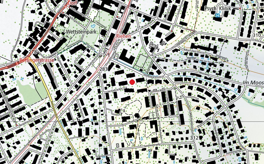 Carte indiquant l’emplacement de Gehracker Spielplatz (Place de jeux)